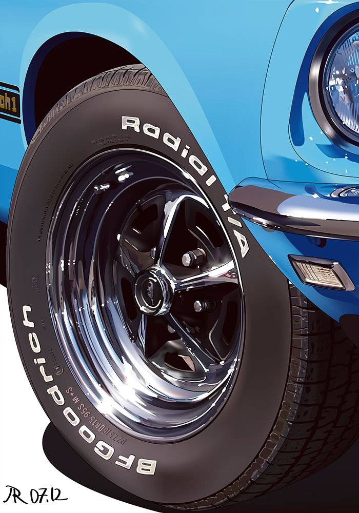 MACH I Blue Detail art print by Pierre Strapelias-PR for $57.95 CAD