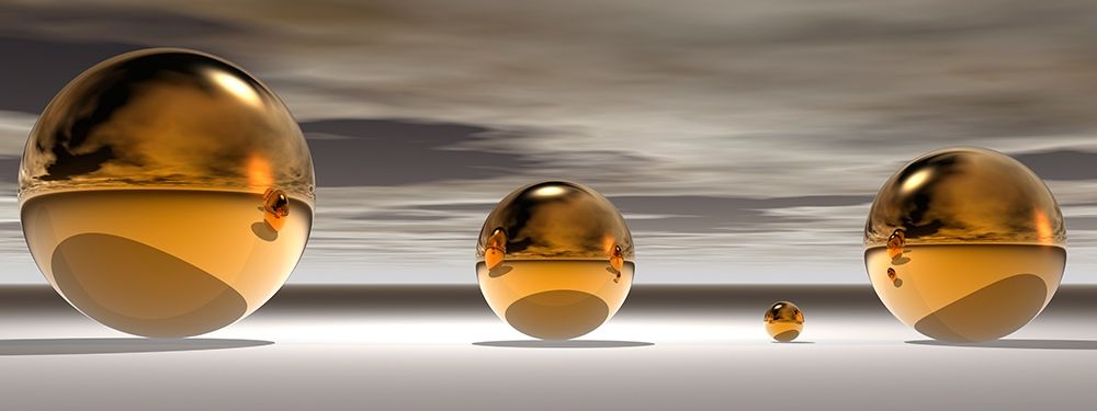 Golden Bowl I art print by Peter Hillert for $57.95 CAD