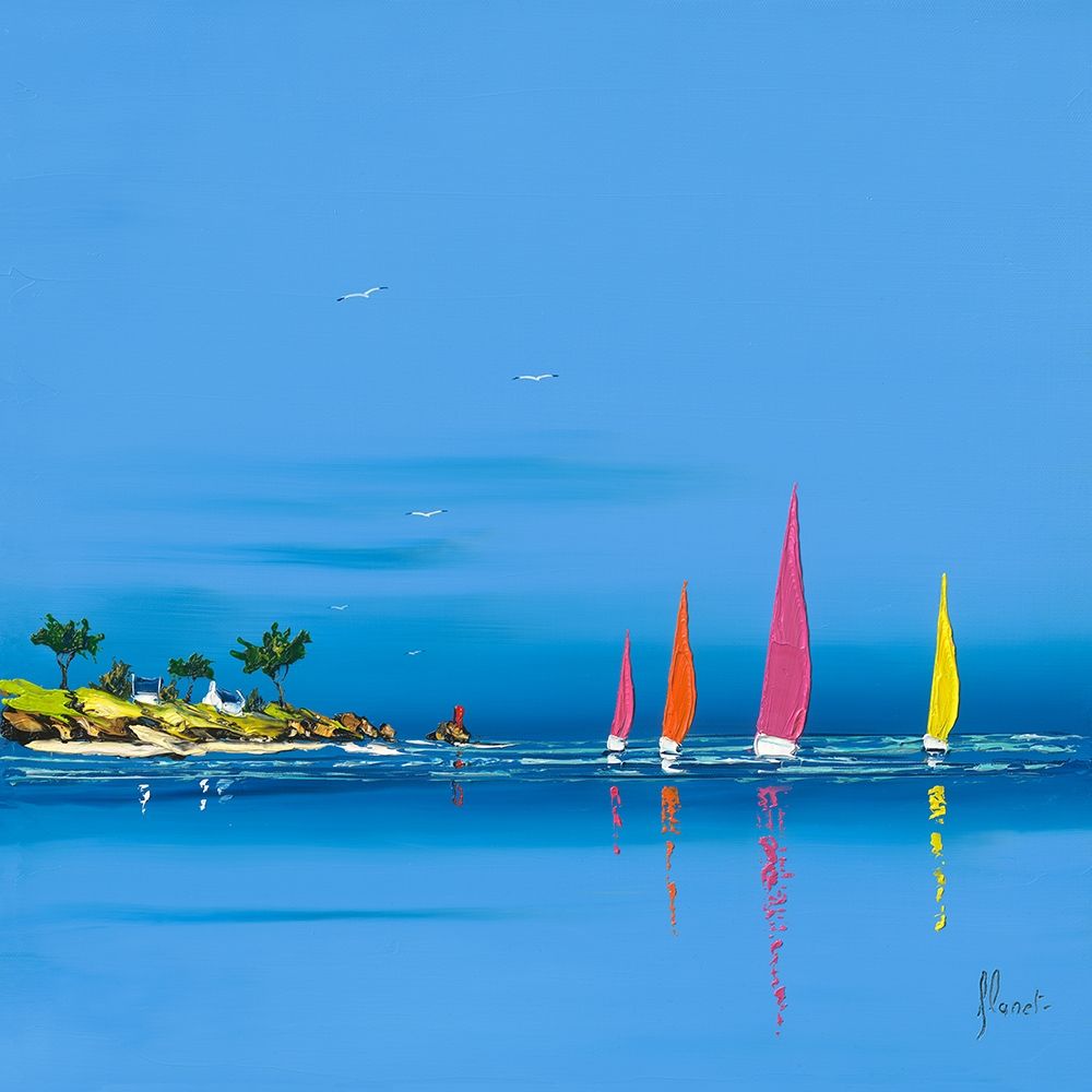 Jour de regate I art print by Frederic Flanet for $57.95 CAD