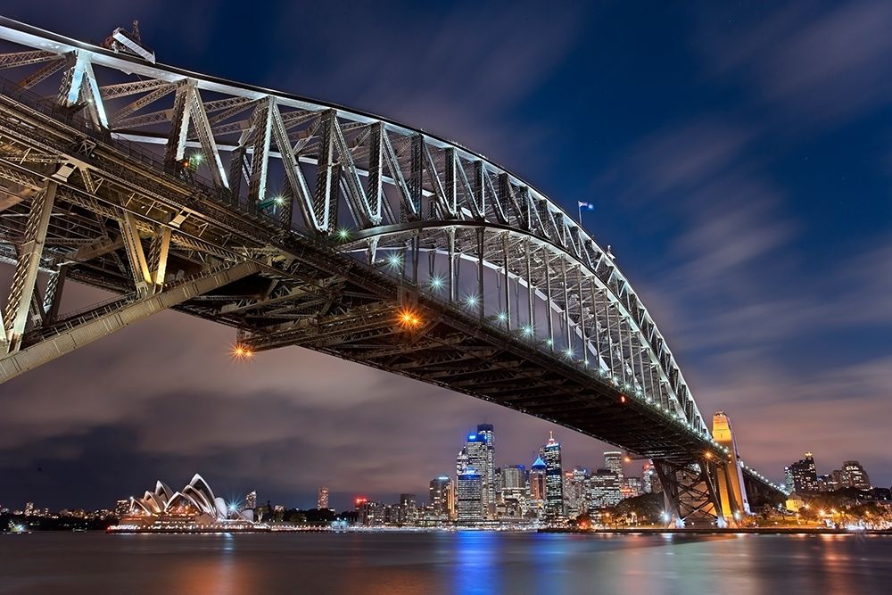 Sydney Harbour Bridge art print by Lothar Ernemann for $57.95 CAD