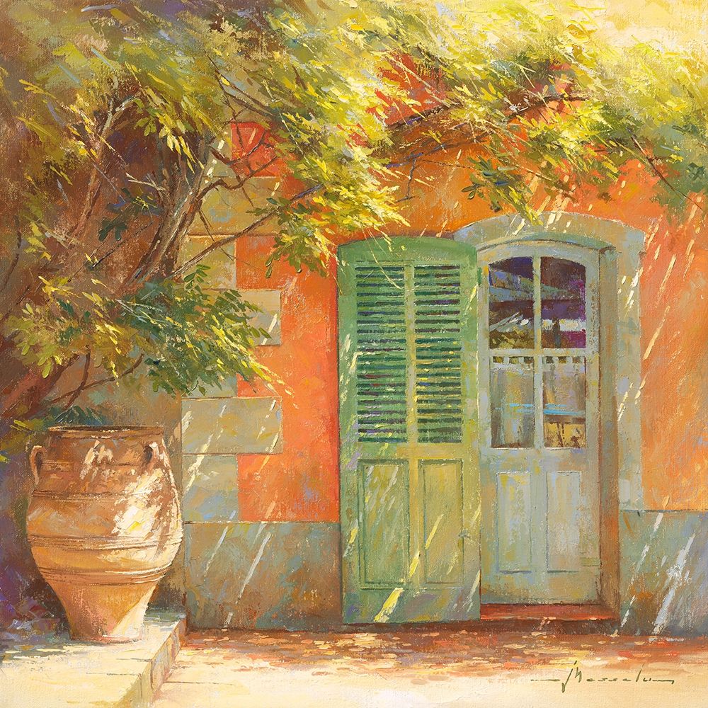 A l ombre de la glycine art print by Johan Messely for $57.95 CAD