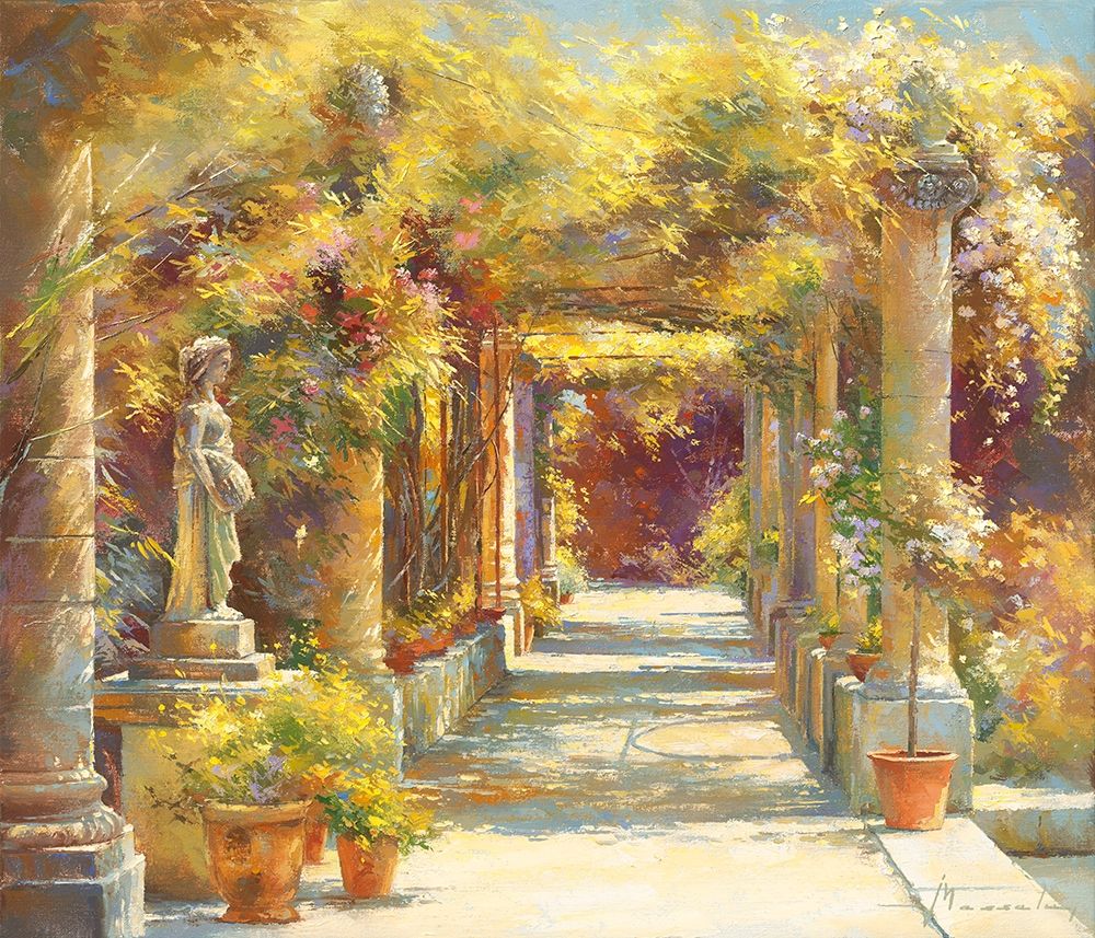 La pergola de l abbaye art print by Johan Messely for $57.95 CAD