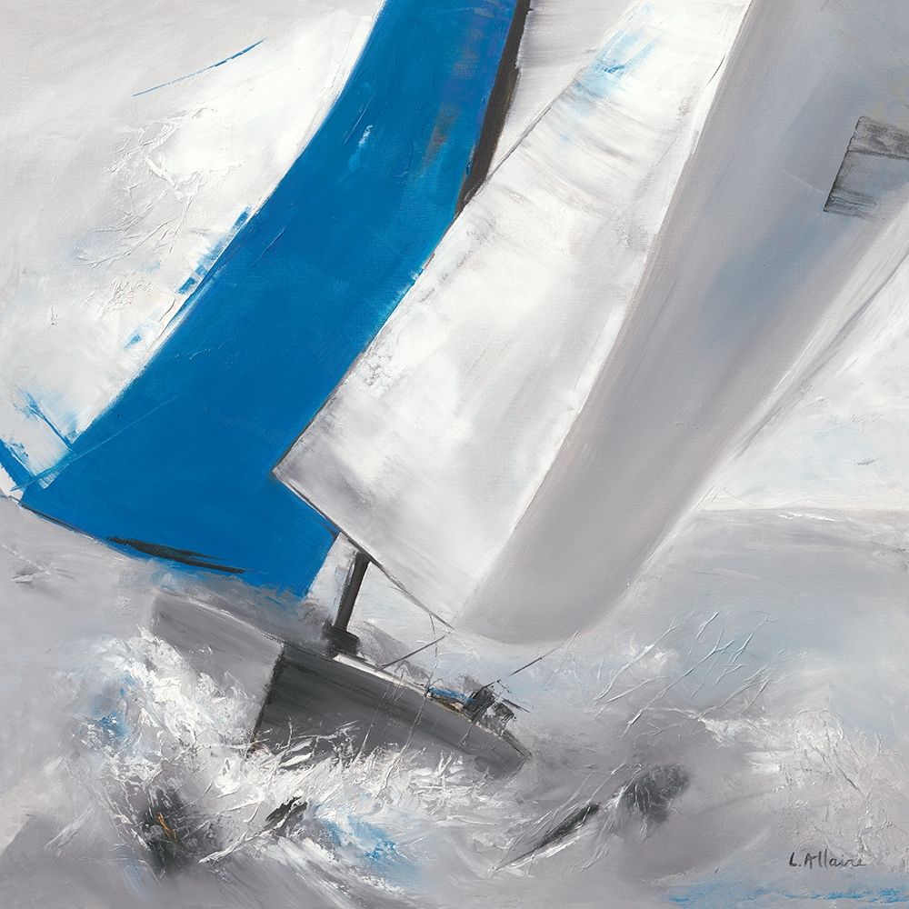 Voile bleue I art print by Lydie Allaire for $57.95 CAD
