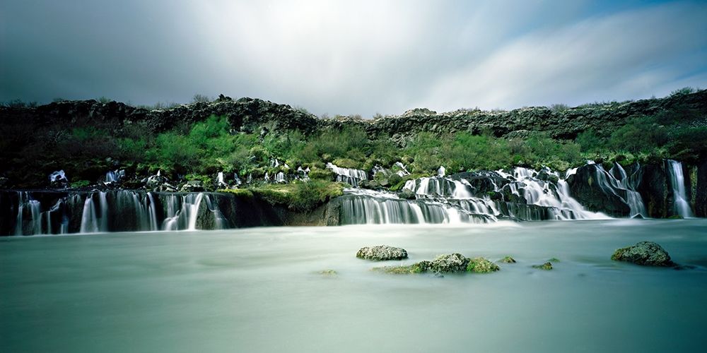 Hraunfossar-Island art print by Leo Seidel for $57.95 CAD