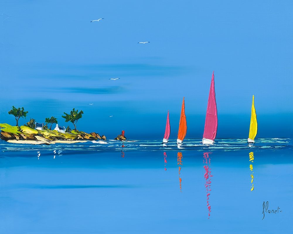 Jour de regate I art print by Frederic Flanet for $57.95 CAD