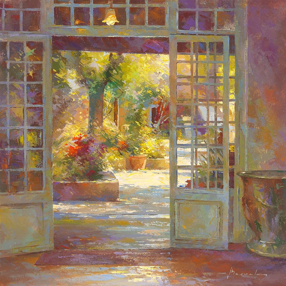 Au jardin des antiquaires art print by Johan Messely for $57.95 CAD