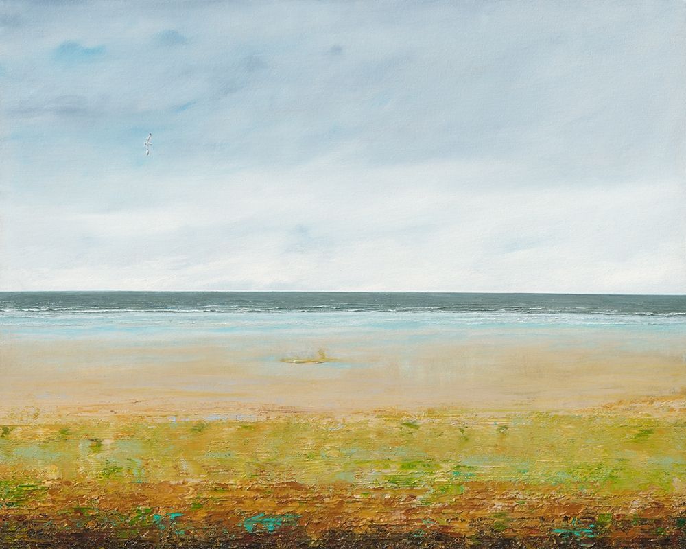 Lone Seagull art print by Simon Royer for $57.95 CAD
