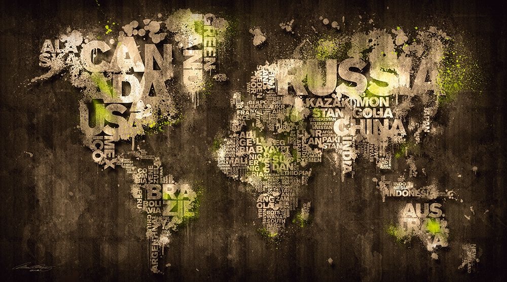 Dark Storm Lime Green art print by Mikael D. Design for $57.95 CAD
