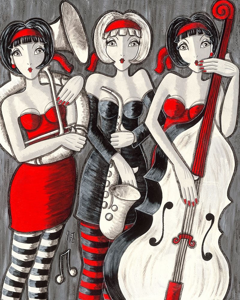 Jazz Band art print by MIROTA for $57.95 CAD