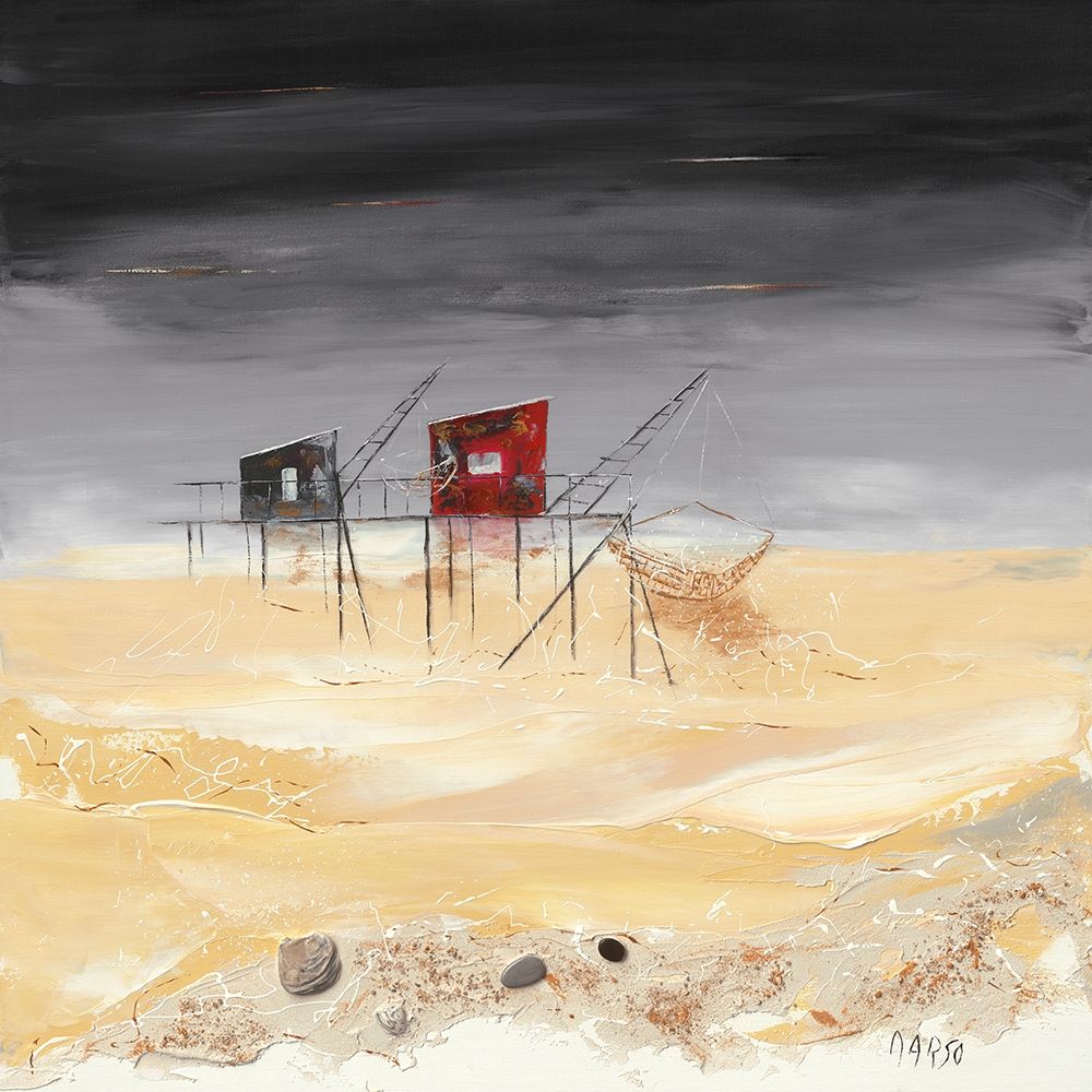 Peche dans l estuaire art print by Marso for $57.95 CAD