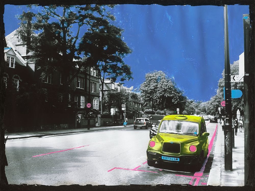 Yellow Cab art print by Riccardo Simonutti for $57.95 CAD