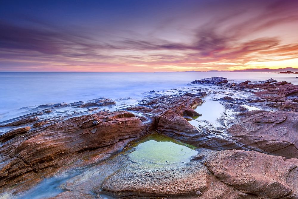 Coucher de soleil sur le Dramont art print by Arnaud Bertrande for $57.95 CAD