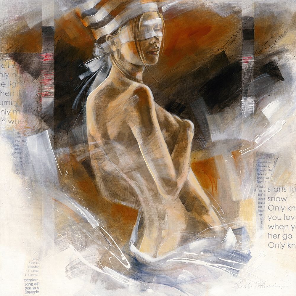 Girl with Striped Hat art print by Kitty Meijering for $57.95 CAD