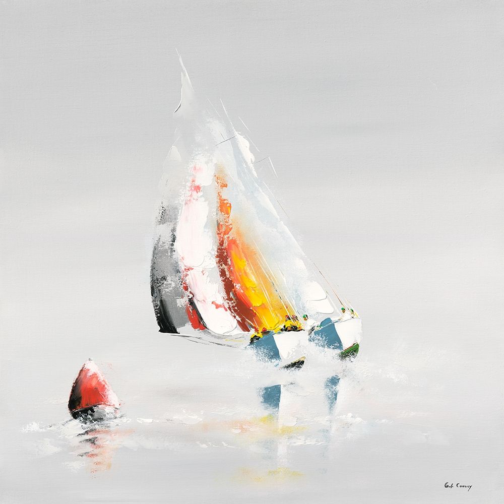 La bouee rouge art print by Gerard de Courcy for $57.95 CAD