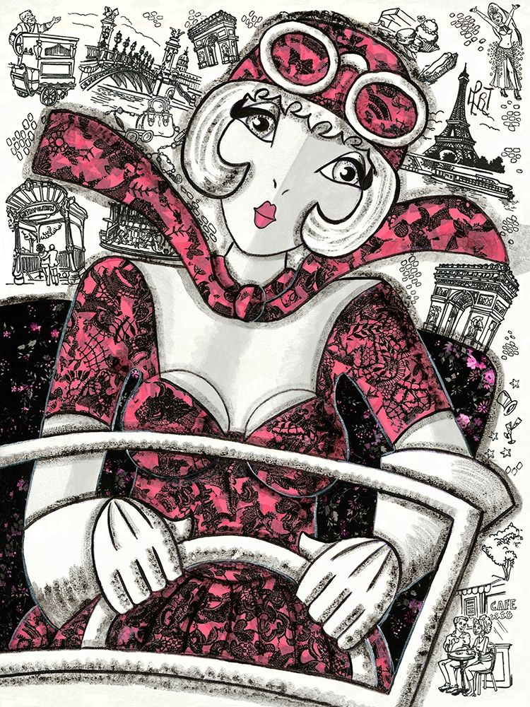 En voiture art print by MIROTA for $57.95 CAD