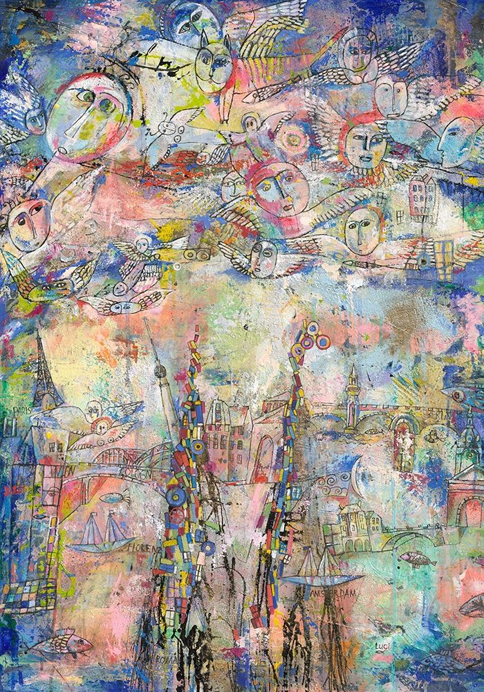 Himmel uber der Stadt art print by Luci for $57.95 CAD