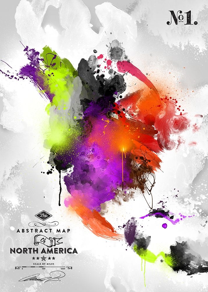 Abstract America-No. 1 art print by Mikael D. Design for $57.95 CAD