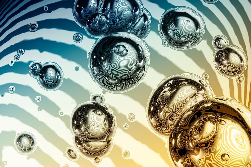 Bubble Bicolor art print by Uwe Steger for $57.95 CAD