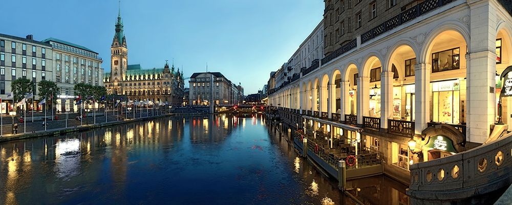 Hamburg - Jungfernstieg art print by Rolf Fischer for $57.95 CAD