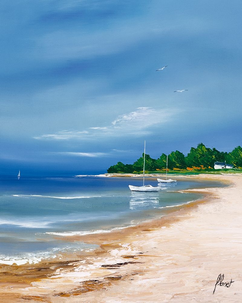 Plage bretonne art print by Frederic Flanet for $57.95 CAD