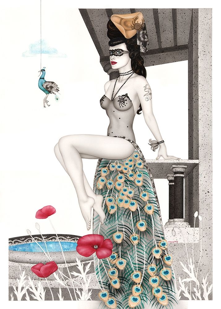 Swimmingpool art print by Sara Horwath for $57.95 CAD