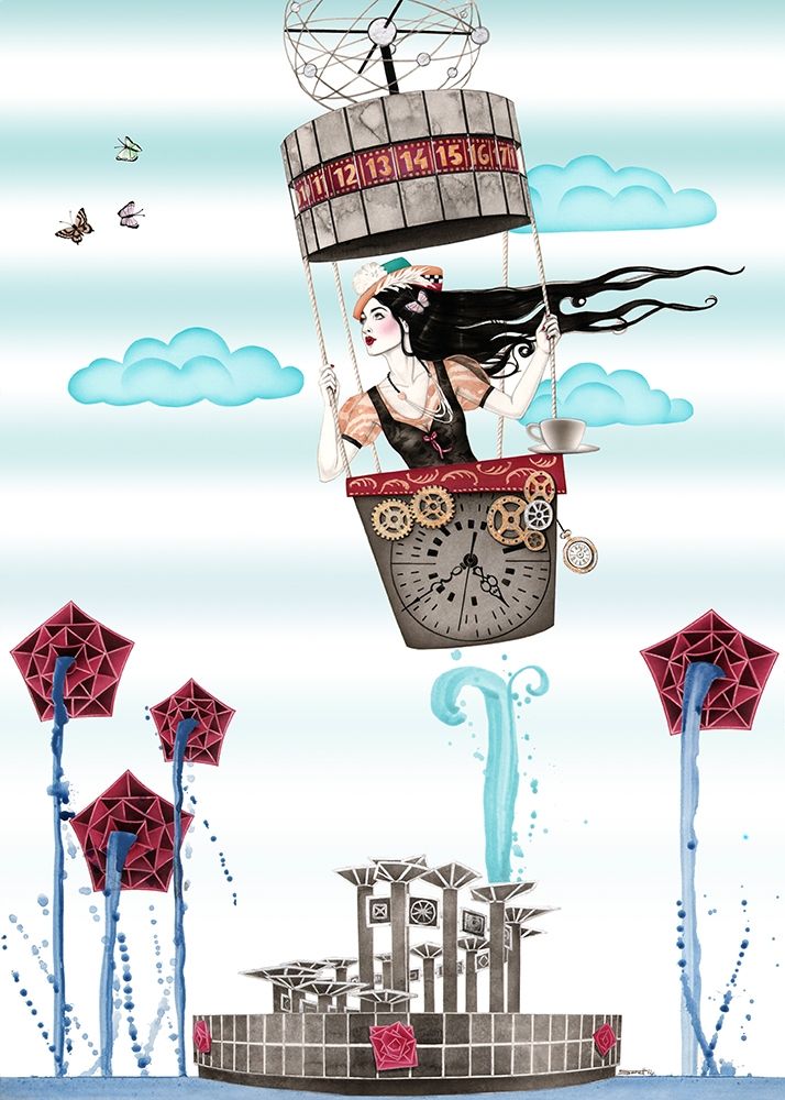 Weltzeituhr art print by Sara Horwath for $57.95 CAD