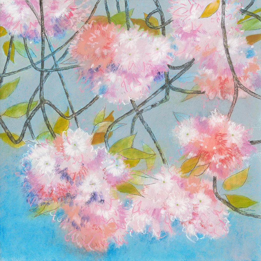Japanese Cherry Blossom art print by Loes Botman for $57.95 CAD