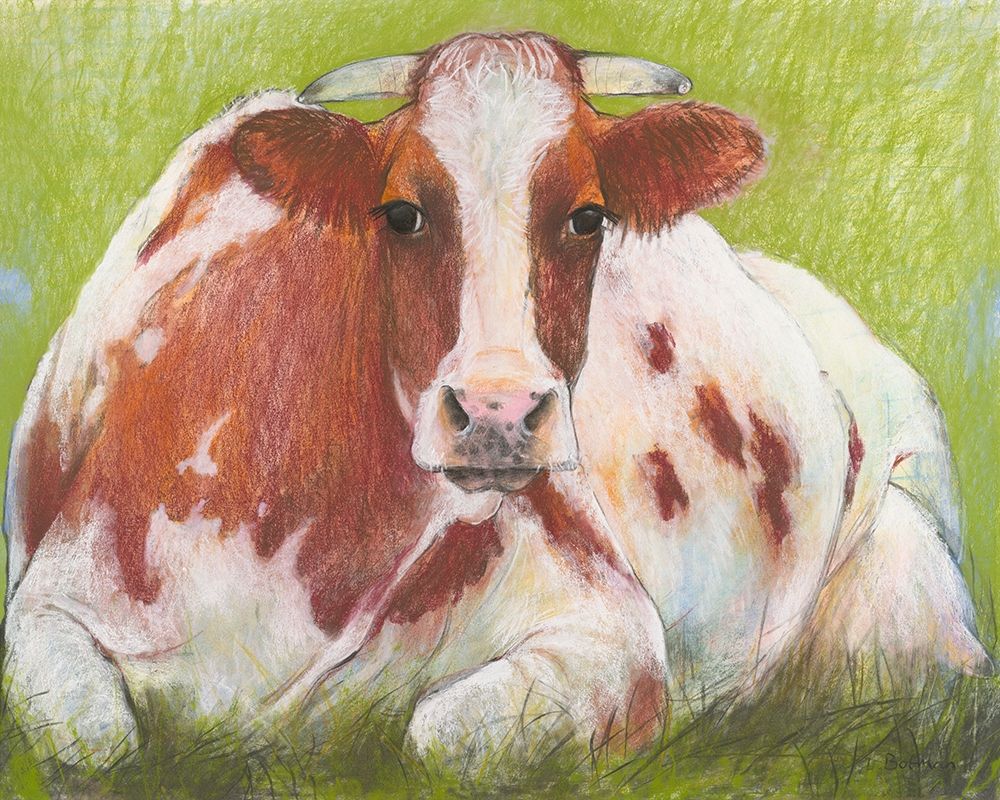 Cow art print by Loes Botman for $57.95 CAD