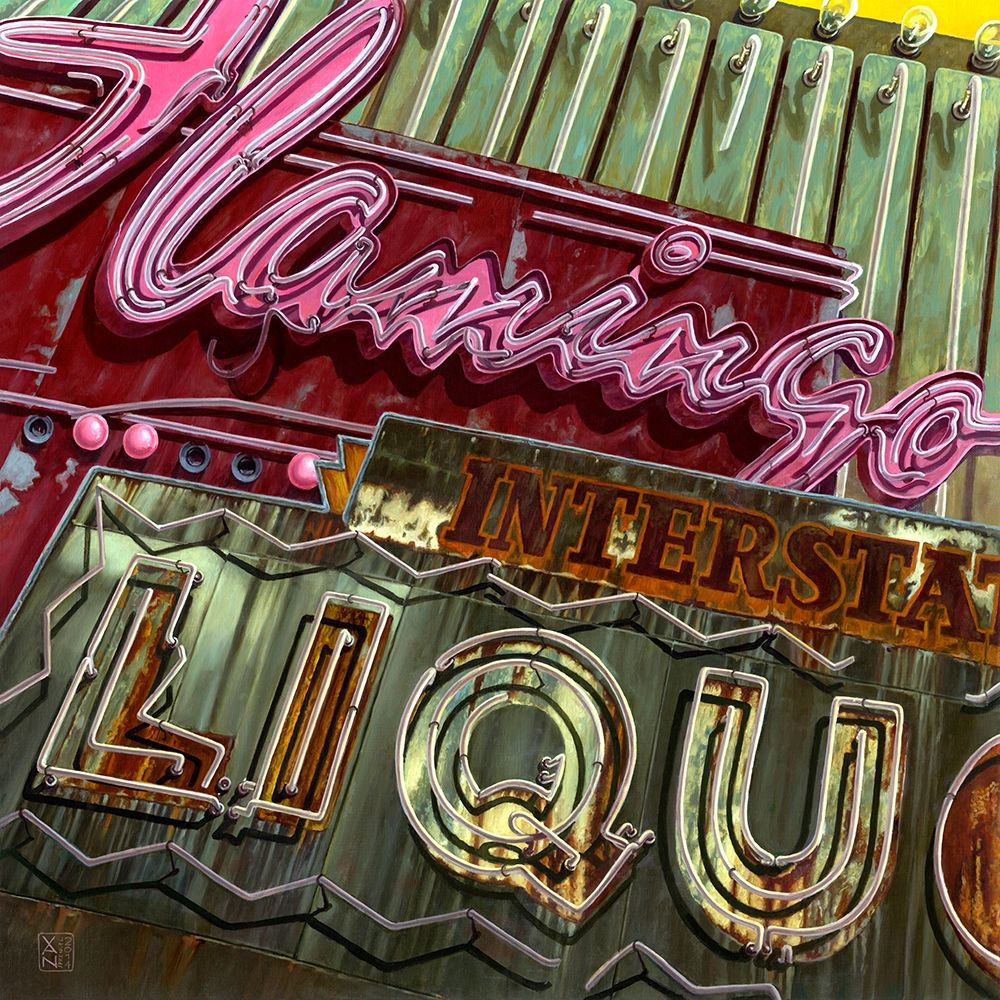 Flamingo Liquor s art print by Didier van Sprengel for $57.95 CAD
