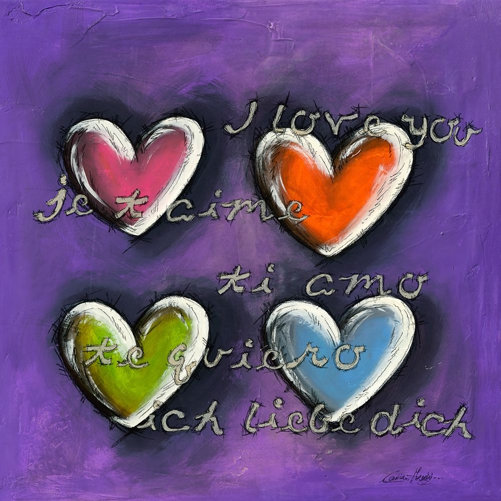 Je taime I art print by Carine Mougin for $57.95 CAD