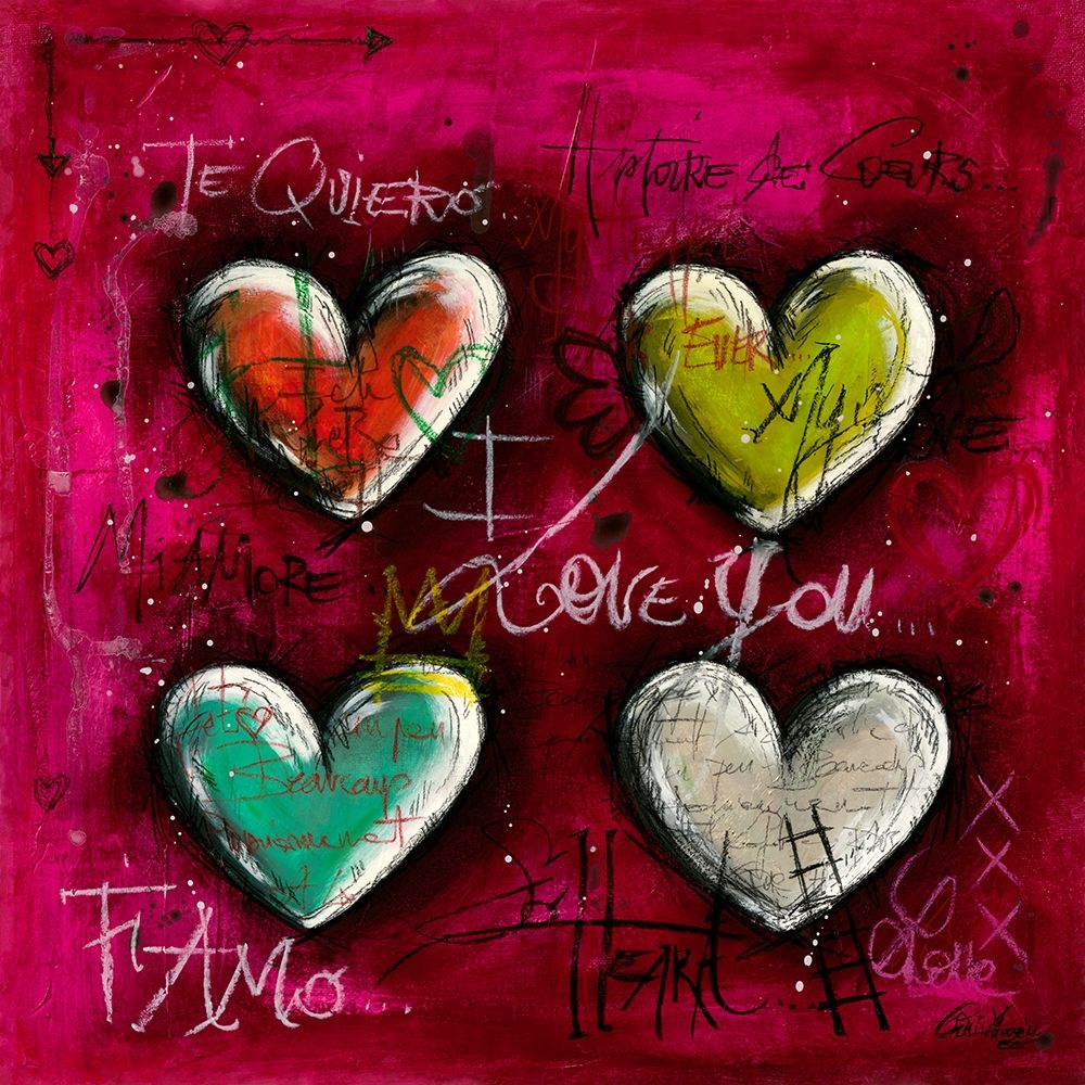Je taime II art print by Carine Mougin for $57.95 CAD