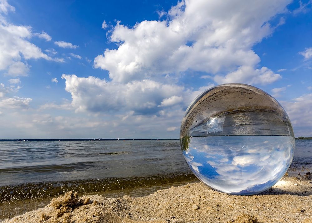 Kugelwelt am Strand art print by Rolf Fischer for $57.95 CAD