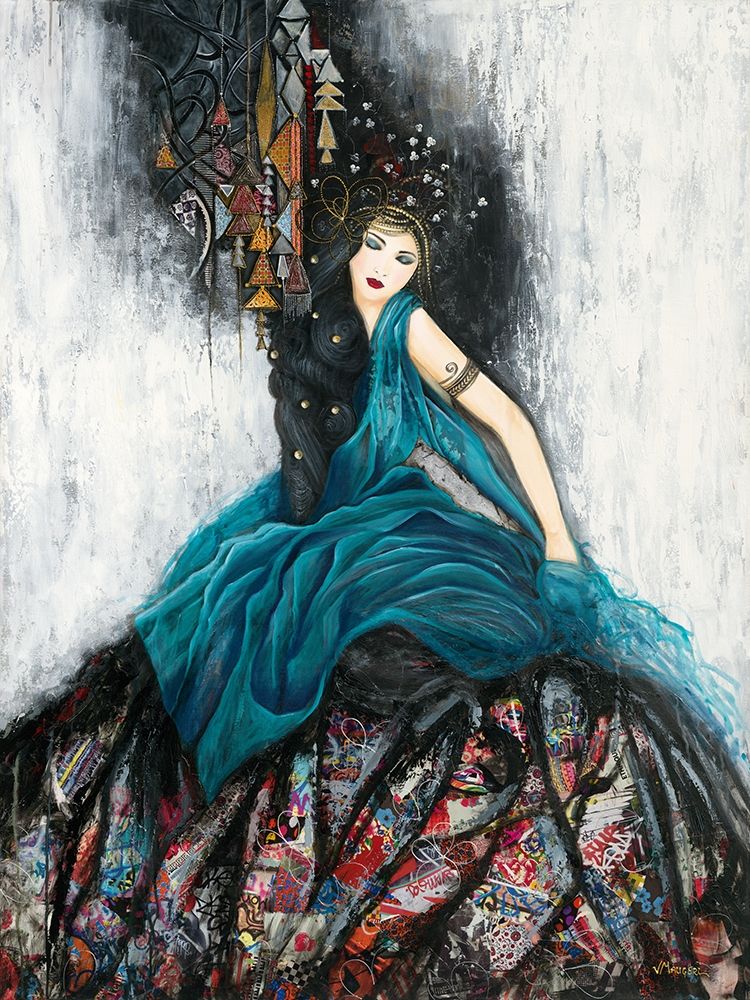 Le voile bleu art print by Valerie Maugeri for $57.95 CAD