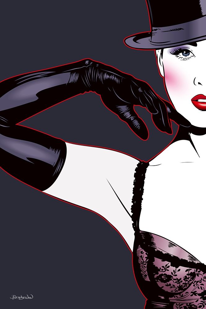 Cabaret Glamour art print by Thierry Beaudenon for $57.95 CAD