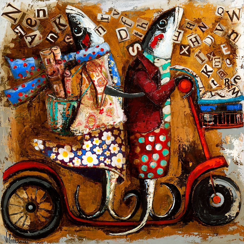 Literarios art print by Natalia Villanueva for $57.95 CAD