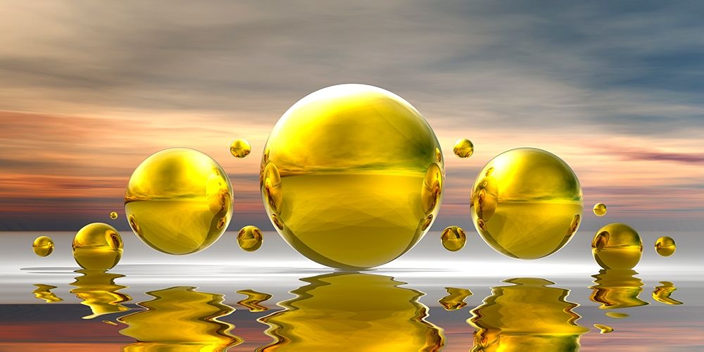 Golden Bowls13 art print by Peter Hillert for $57.95 CAD
