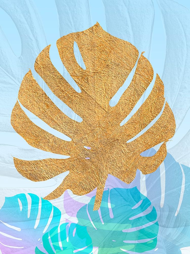 Goldnes Sommerblau II art print by SARA Design for $57.95 CAD