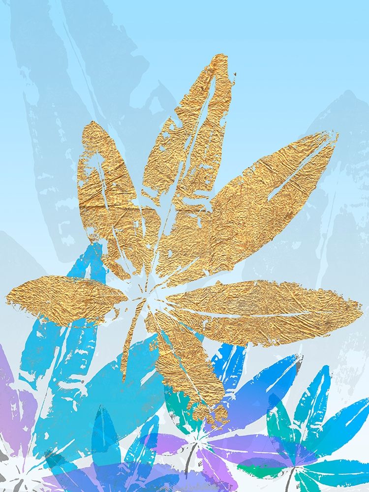 Goldnes Sommerblau III art print by SARA Design for $57.95 CAD