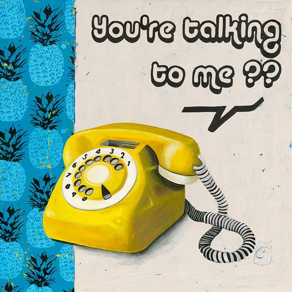 Youre talking to me?? art print by Chrystelle Gouy for $57.95 CAD