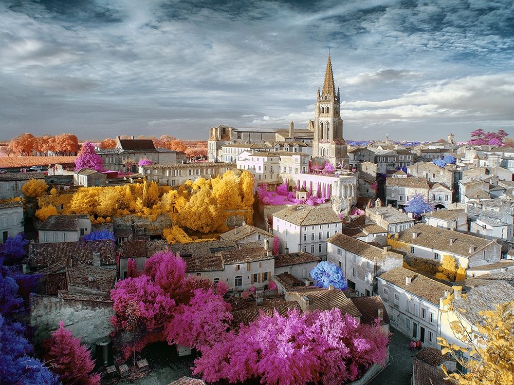 Surreal Vision of Saint-Emilion - Infrared Photography art print by Tonee Gee for $57.95 CAD