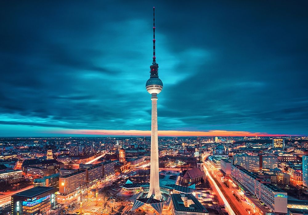 Berlin City Nights art print by Matthias Haker for $57.95 CAD
