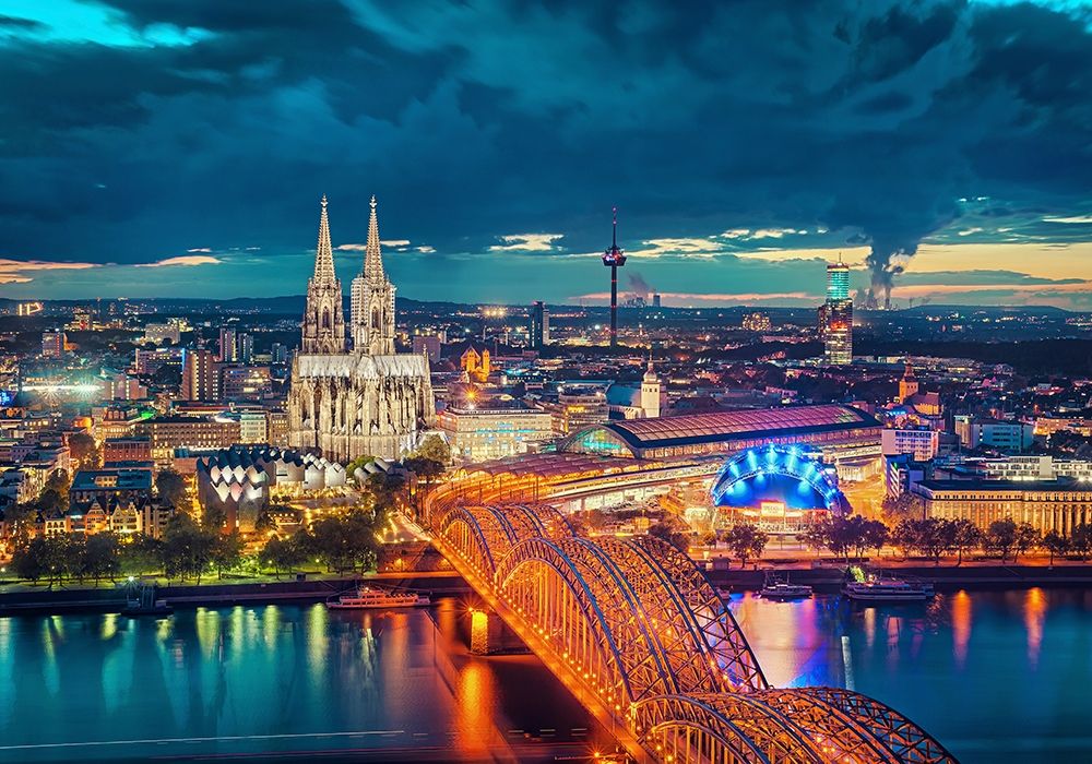 Cologne Blue Hour art print by Matthias Haker for $57.95 CAD