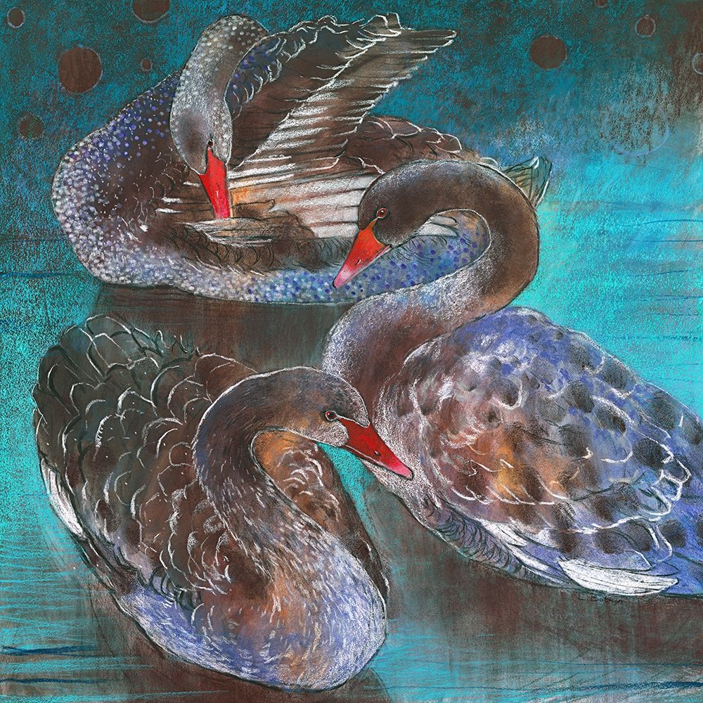 Schwarze Schwane art print by Loes Botman for $57.95 CAD