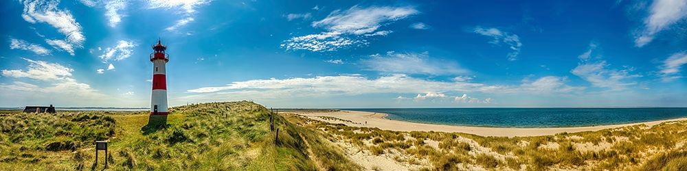 Sylt Panorama Ellenbogen mit Leuchtturm art print by Rolf Fischer for $57.95 CAD