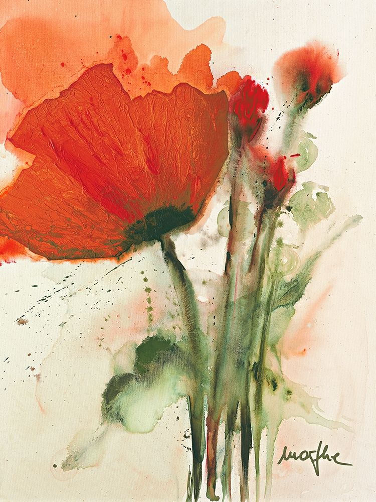 Mohnblumenstrauss I art print by Marthe for $57.95 CAD