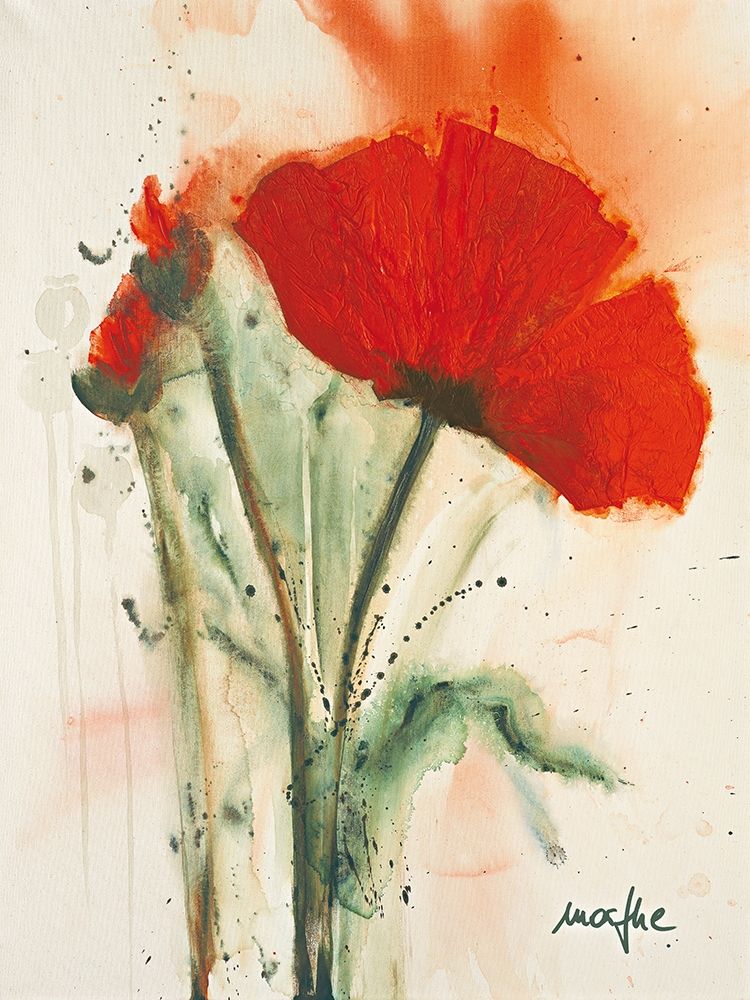 Mohnblumenstrauss II art print by Marthe for $57.95 CAD