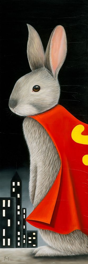 Super Lapin IV art print by Ann R for $57.95 CAD
