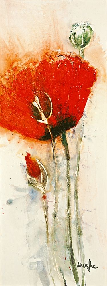 Mohnblumen II art print by Marthe for $57.95 CAD