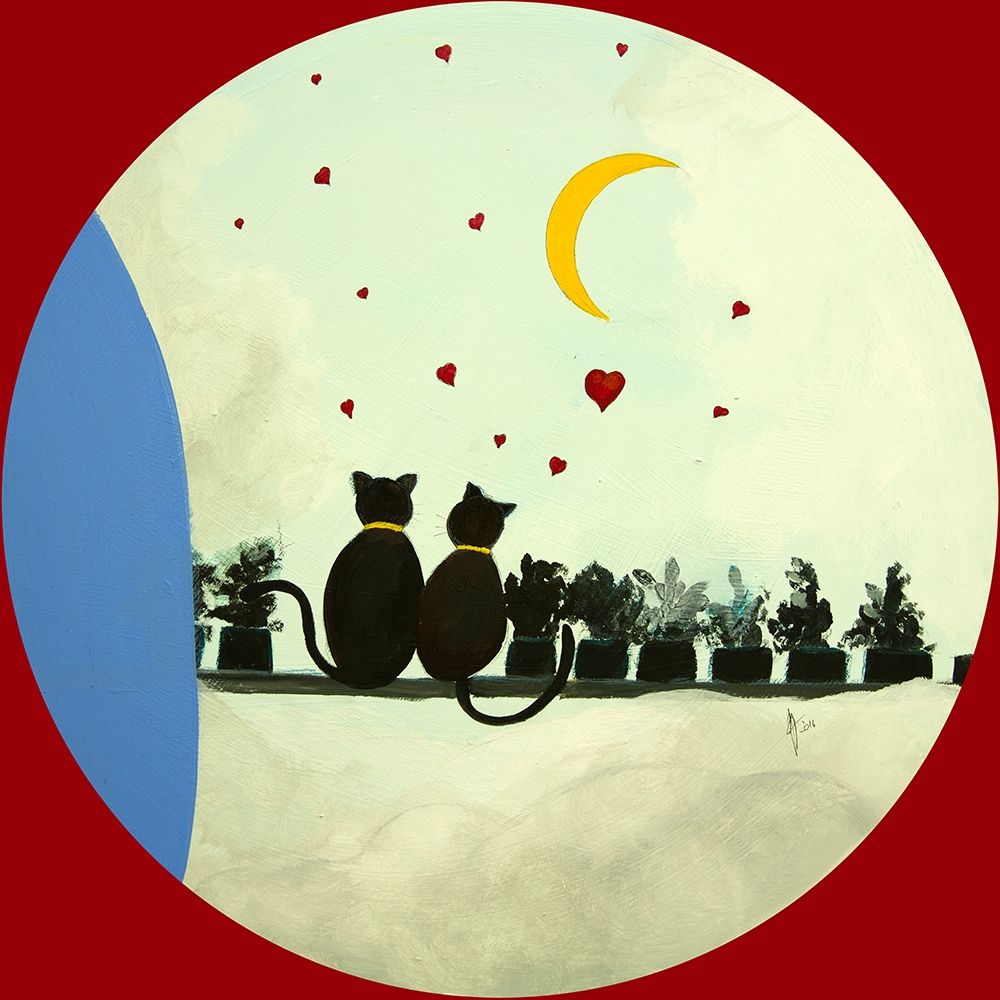 Chats perches art print by Genevieve Naudin for $57.95 CAD