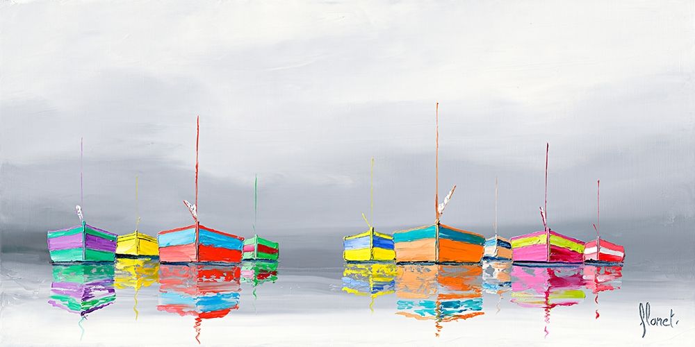 Les barques art print by Frederic Flanet for $57.95 CAD